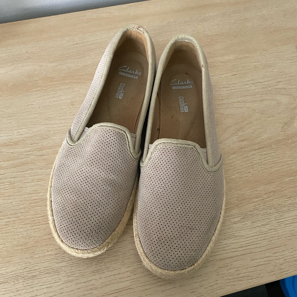 Clarks Collection Soft Cushion Slip-Ons - Size 7